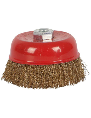 CUP BRUSH CRIMPED TYPE 4" x 14 MM