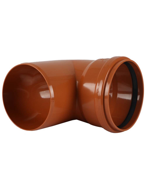 PVC 45° ELBOW CORNER WITH RUBBER 6"