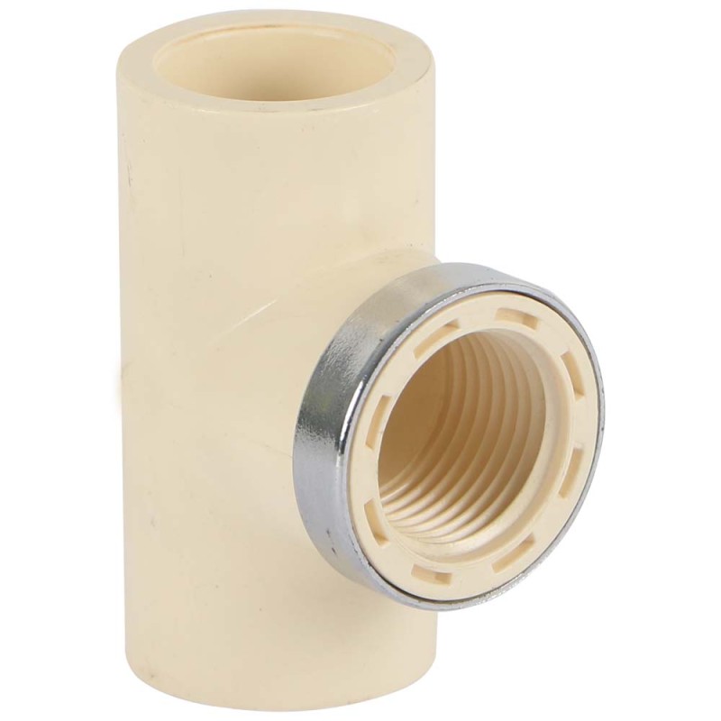 PVC THREADED TEE 1/2"
