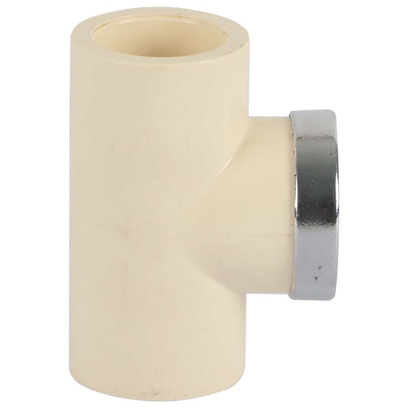 PVC THREADED TEE 1/2"
