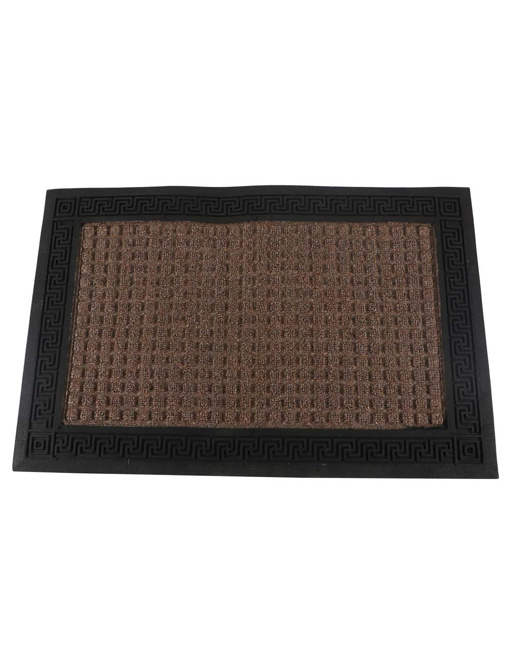 HALF ROUND RUBBER DOOR STONE MAT 40×60 CM - IND