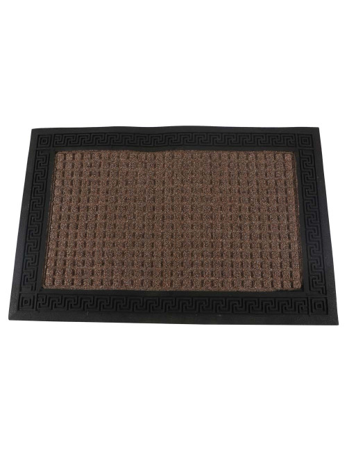HALF ROUND RUBBER DOOR STONE MAT 40×60 CM - IND