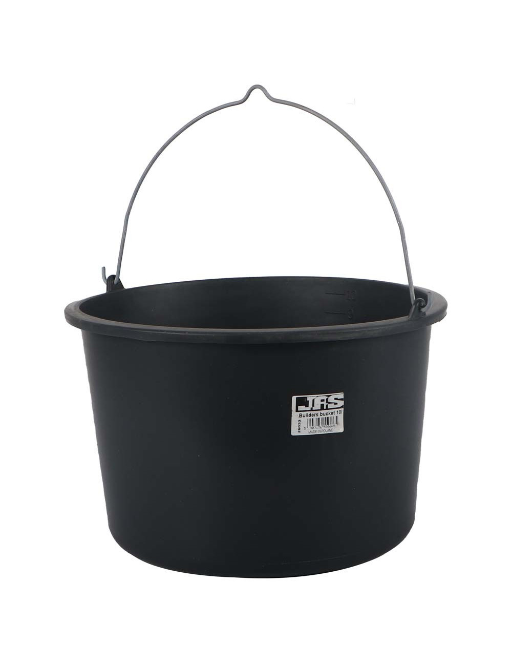 26833 BUILDERS PLASTIC BUCKET WITH HANDLE 10 LTR