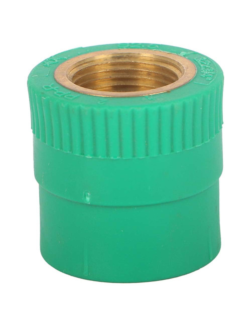PPR ADAPTOR FEMALE BRASS THREADED 3/4" x 1"
