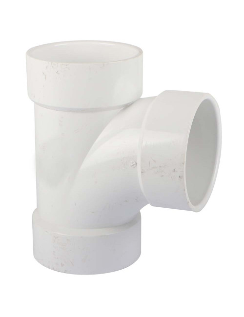 TEE RUBBER WHITE 4"