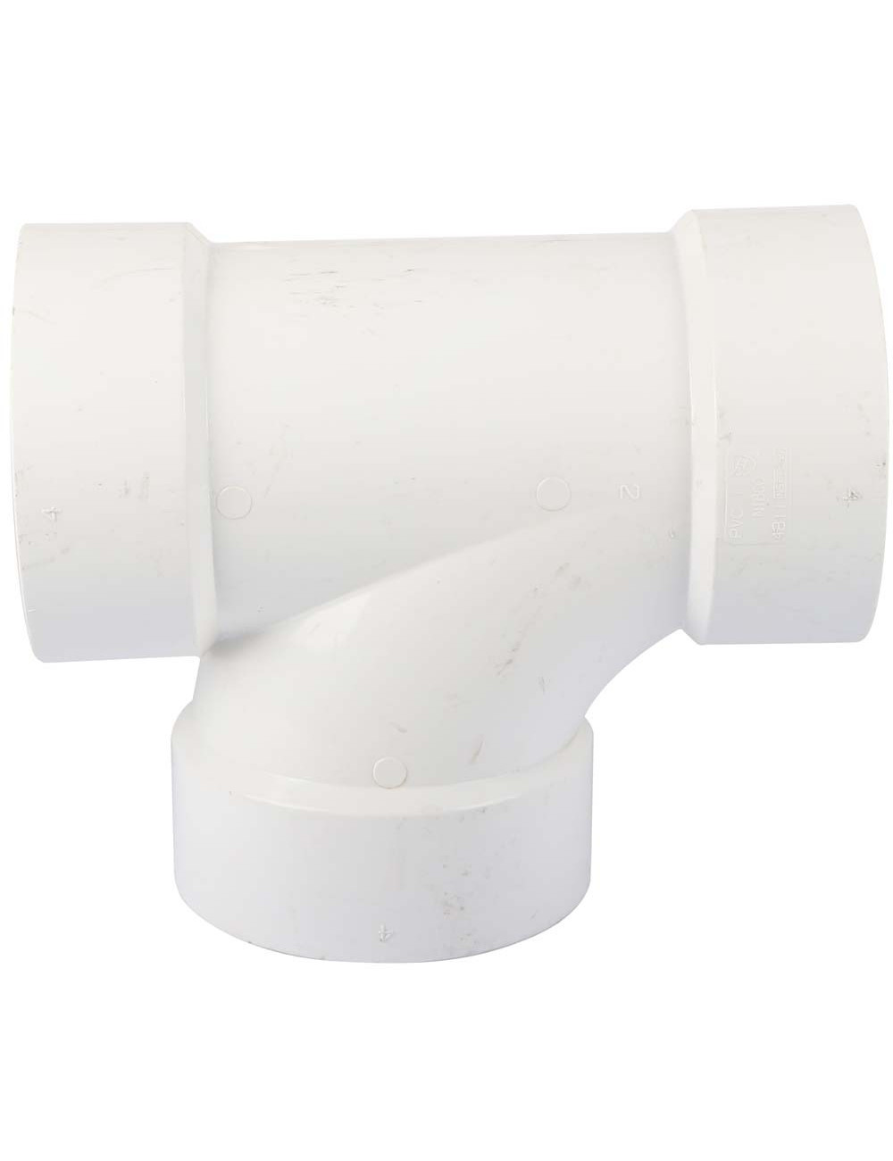 TEE RUBBER WHITE 4"