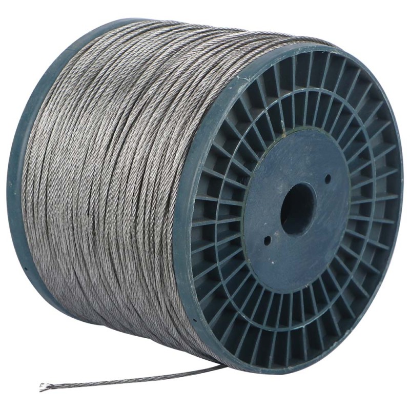 GALV STEEL WIRE ROPE (7×7) 2 MM × 300 MTR