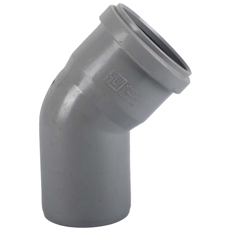 PVC 45° ELBOW WITH RUBBER 3"