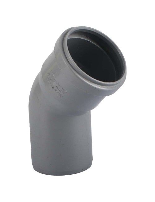 PVC 45° ELBOW WITH RUBBER 3"