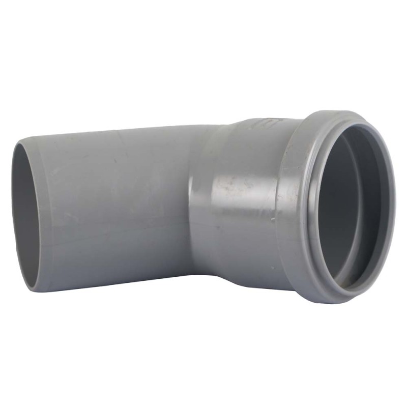 PVC 45° ELBOW WITH RUBBER 3"