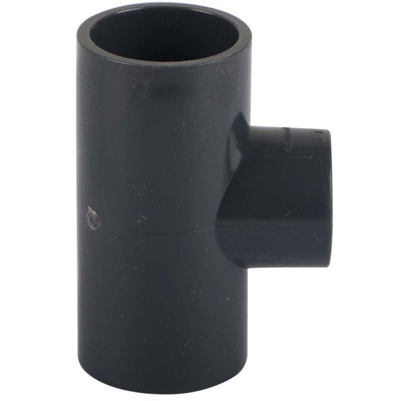 PVC ADOPTER TEE GREY 1" x 3/4"