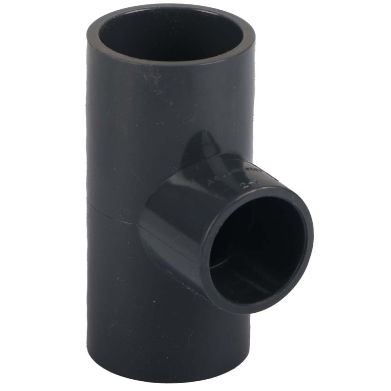 PVC ADOPTER TEE GREY 1" x 3/4"