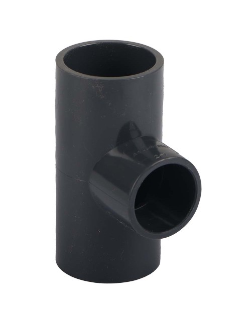 PVC ADOPTER TEE GREY 1" x 3/4"