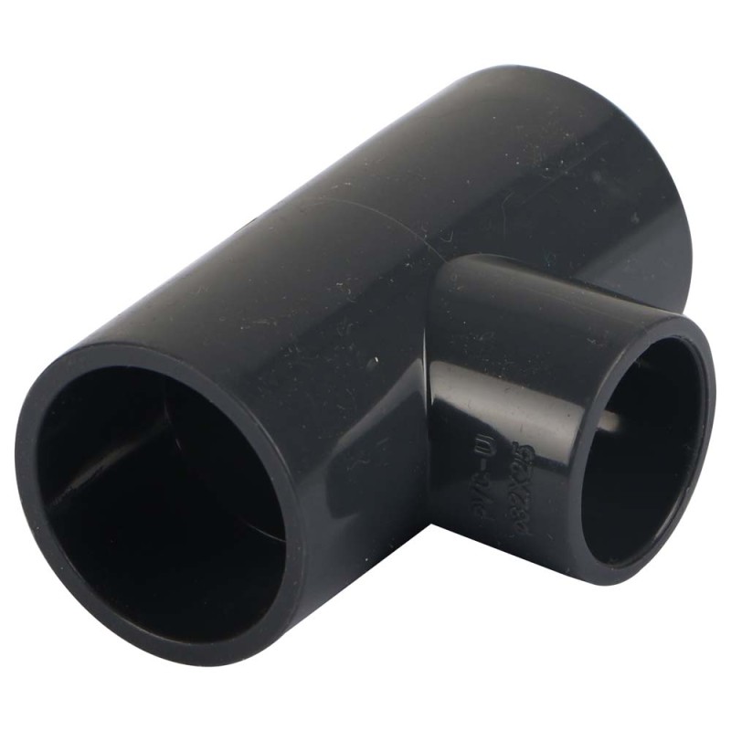 PVC ADOPTER TEE GREY 1" x 3/4"