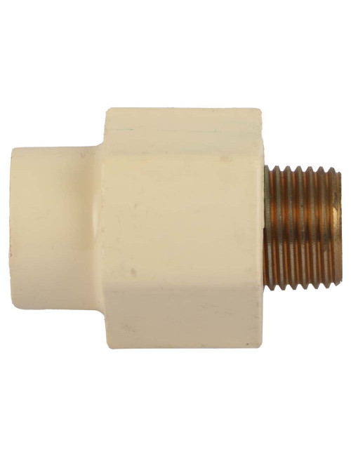 PVC ADAPTOR MALE BRASS THREAD 1/2"