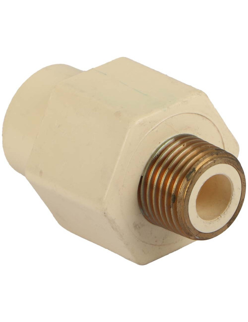 PVC ADAPTOR MALE BRASS THREAD 1/2"