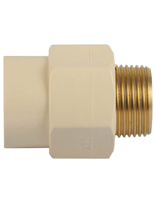 PVC ADAPTOR MALE BRASS THREAD 1"