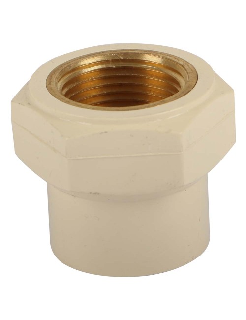 PVC ADAPTOR FEMALE BRASS THREAD 1"