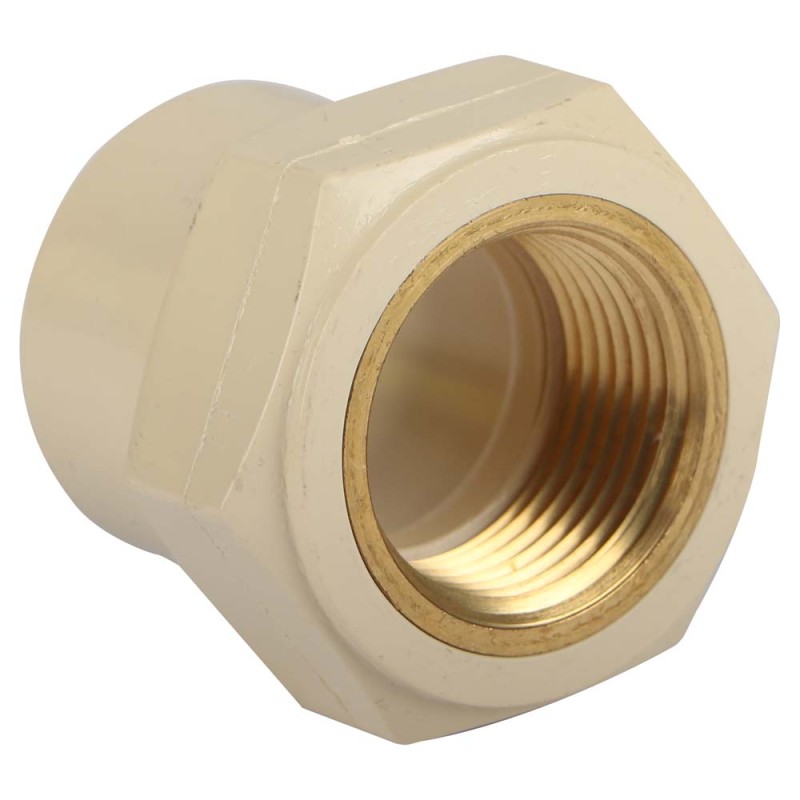 PVC ADAPTOR FEMALE BRASS THREAD 1"