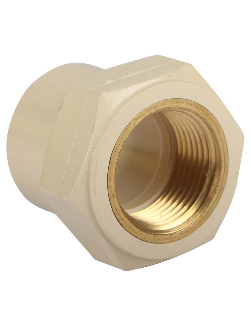 PVC ADAPTOR FEMALE BRASS THREAD 1"