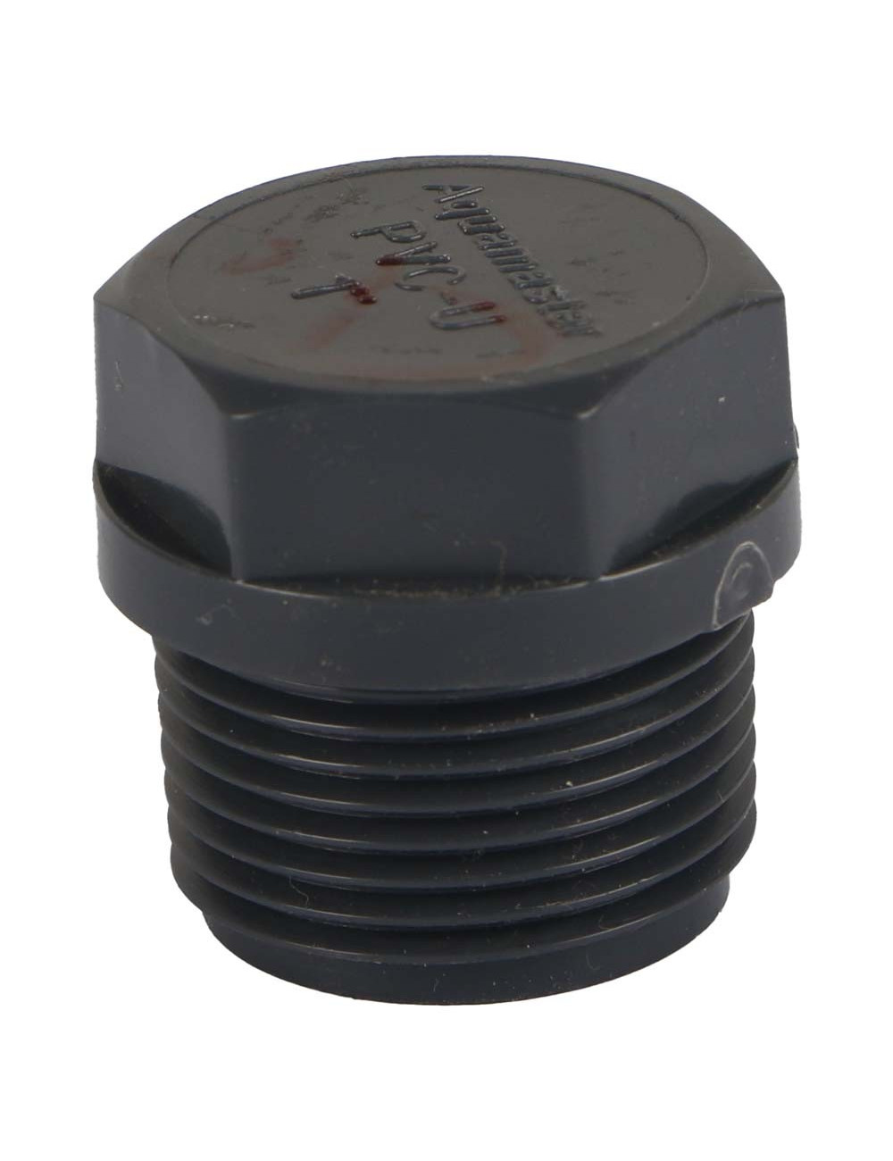 PVC PIPE CAP WITH THREAD GREY 1"