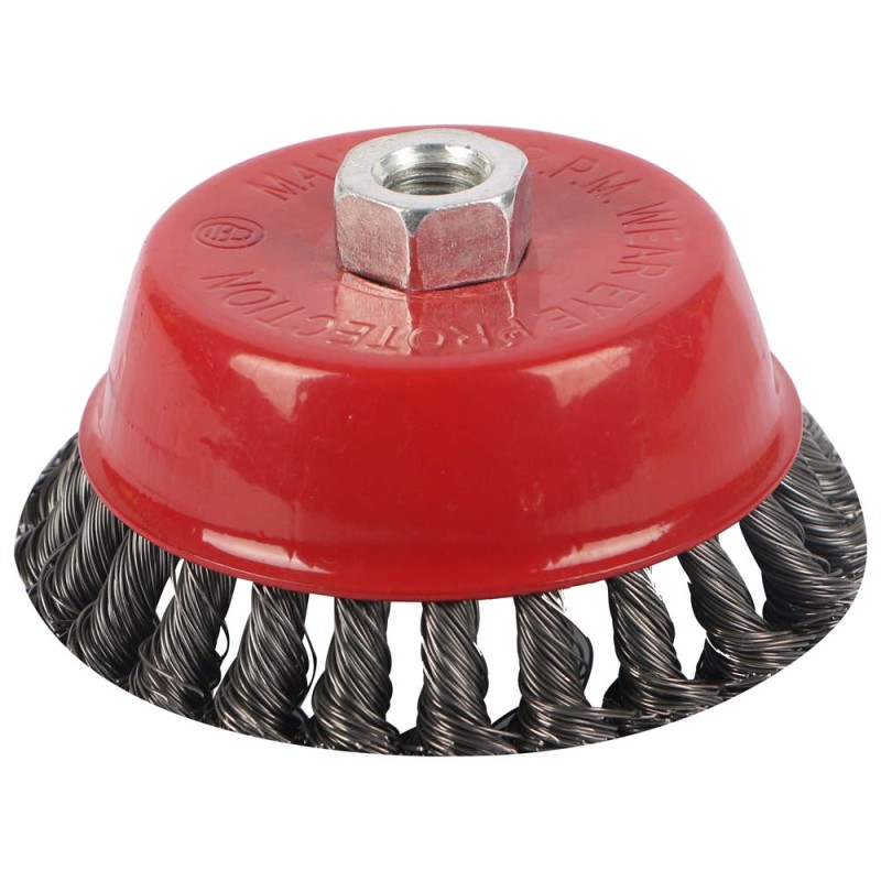 CUP BRUSH TWIST TYPE 5" x 14