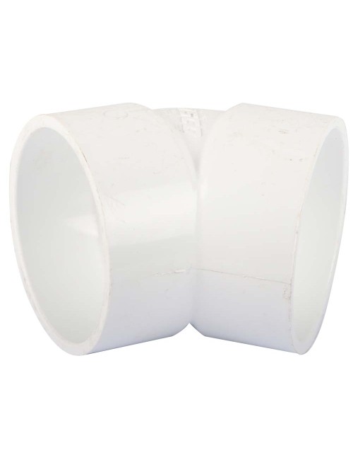 45 DEGREE ELBOW WHITE4"