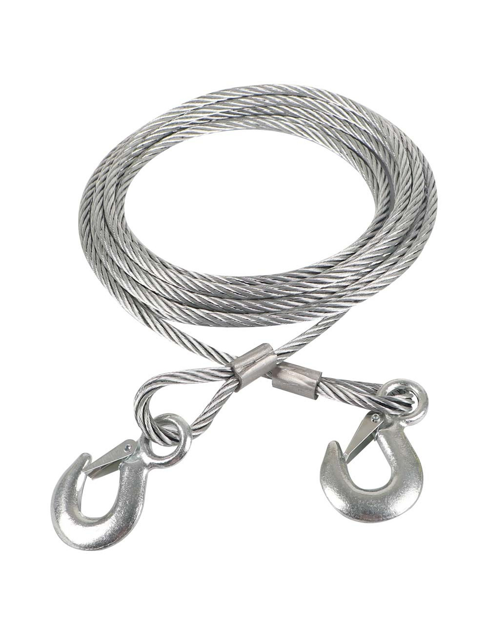 STEEL WIRE ROPE WITH SNAP HOOK 10 MM x 6 MTR