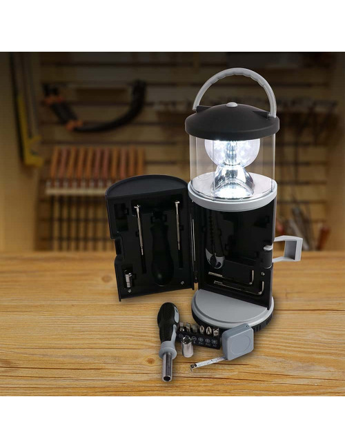 RX340 LANTERN WITH TOOLS 15PCS SET 10.3*10.3*26.2CM