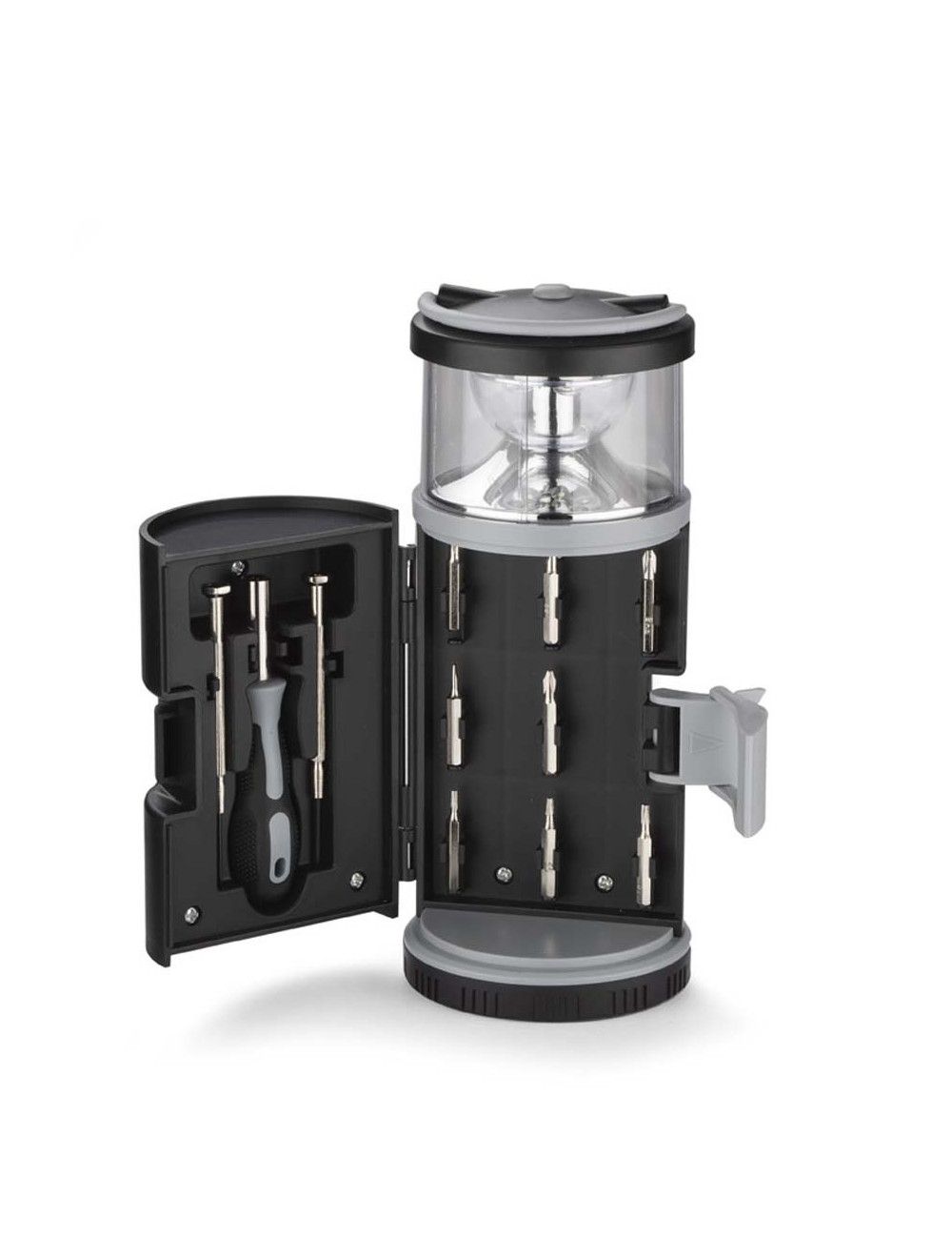 RX340A 8.1*8.1*19.5CM طقم عدة 11 قطعة مع كشاف باتري