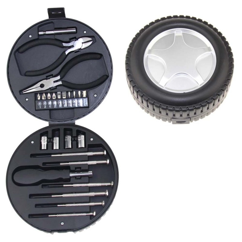 RX313E MULTIFUNCTIONAL TOOLS 24PCS SET16.5*16.5*6CM