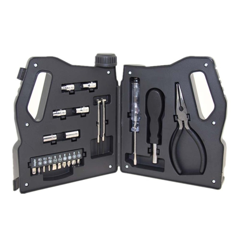 RX336 MULTIFUNCTIONAL TOOLS KIT 21PCS SET 19*16*7CM