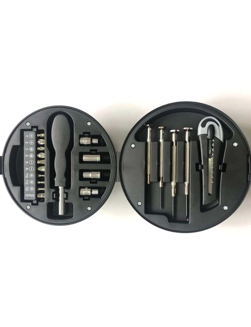 RX341 MULTIFUNCTIONAL FOOTBALL SHAPE TOOLS KIT 20PCS SET 13.3*13.3*12.3CM
