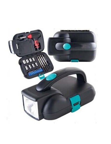 RX204A 19.7*12.7*9.3CM طقم عدة يدوي 24 قطعة