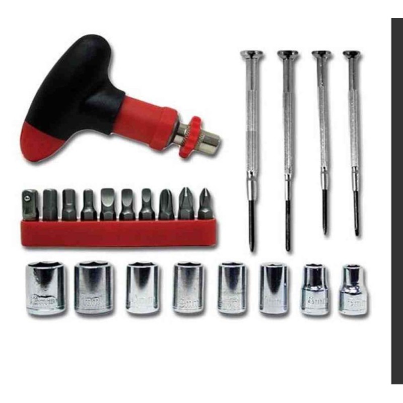 RX204A MULTIFUNCTIONAL TOOLS 24PCS SET 19.7*12.7*9.3CM