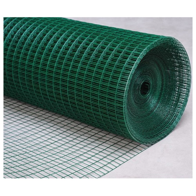 PVC COATED WELDED MESH GREEN 16G x 3/4" x 1.2 x 25 MTR