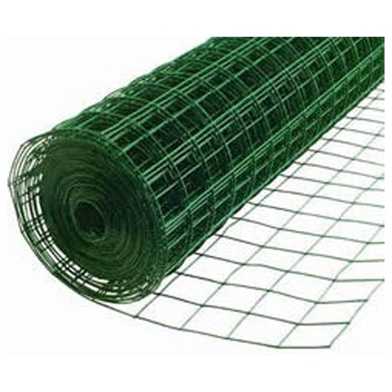 PVC COATED WELDED MESH GREEN 16G x 3/4" x 1.2 x 25 MTR