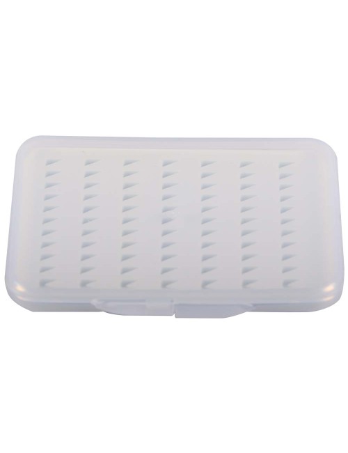 JAS-UFFBS ULTRA-THIN FLY FISHING BOX (S-TRANSPARENT) 11x7.5x1.3CM