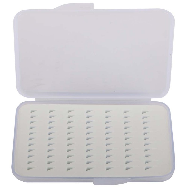 JAS-UFFBS ULTRA-THIN FLY FISHING BOX (S-TRANSPARENT) 11x7.5x1.3CM