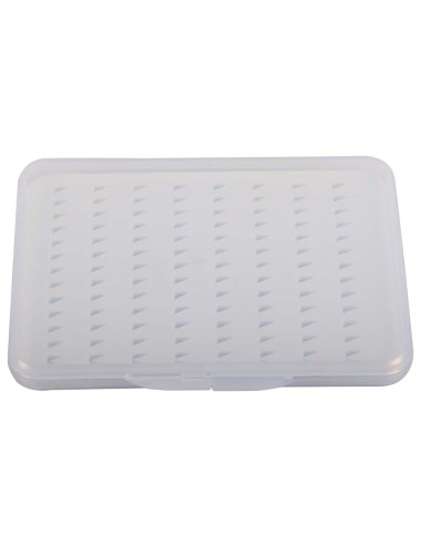 JAS-UFFBM ULTRA-THIN FLY FISHING BOX (M-TRANSPARENT) 12.7x9.7x1.3CM