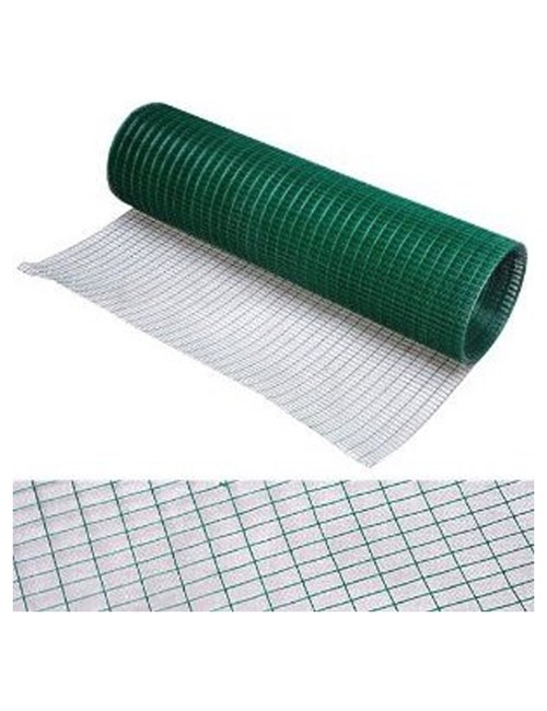 PVC COATED WELDED MESH GREEN 16G x 3/4" x 1.2 x 25 MTR