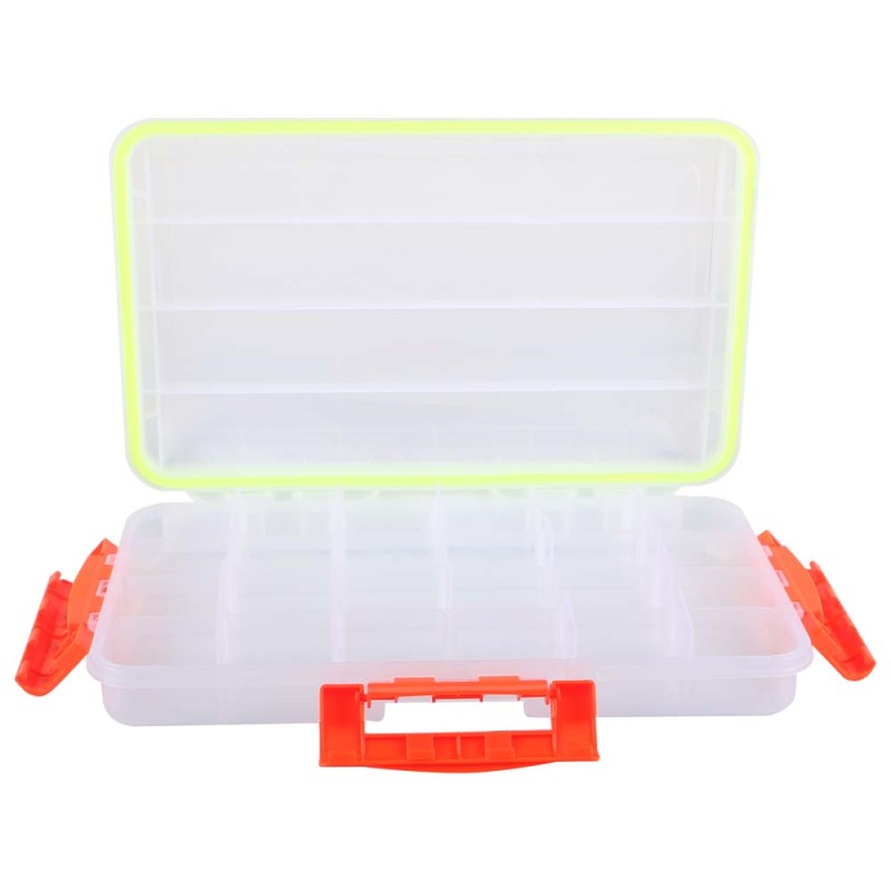 JAS-TWLBM THREE LOCK LUYA BOX (M) TRANSPARENT 36x22x5CM