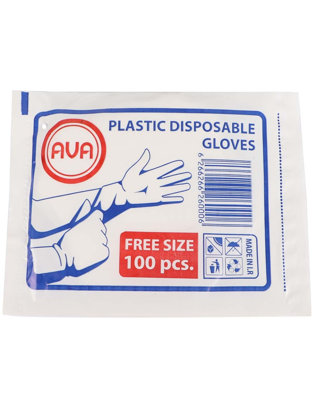 DISPOSABLE PLASTIC GLOVES كفوف شفاف