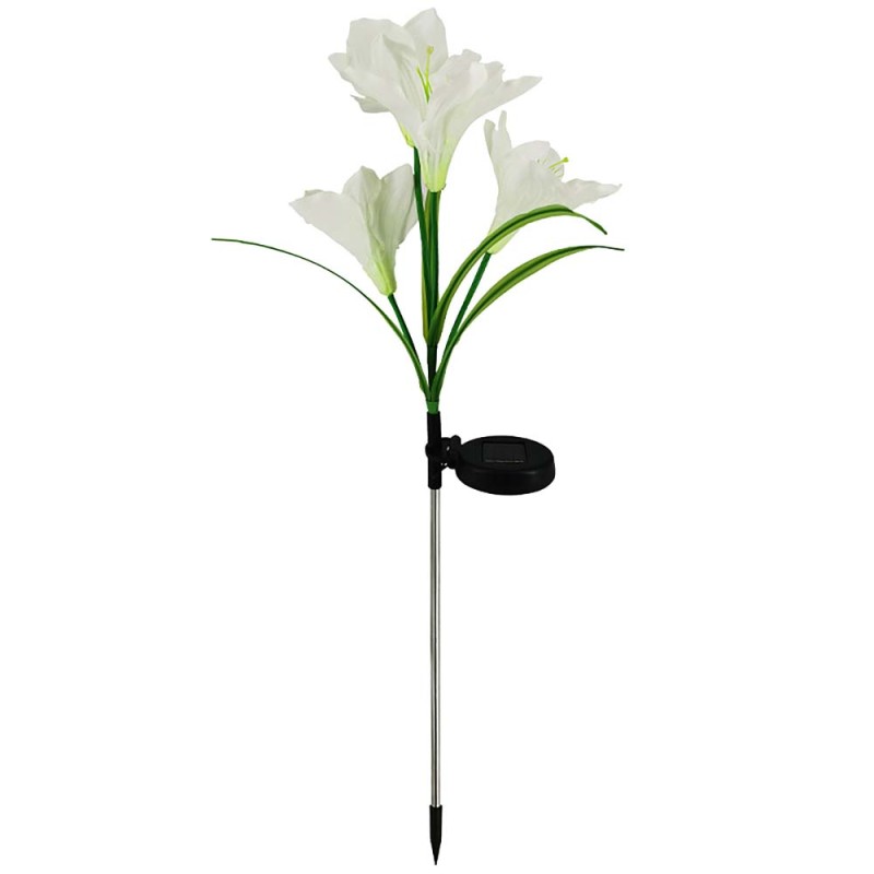80 CM زهرة مضيئة بالطاقة الشمسية 4 زهرة OPTICAL LILY