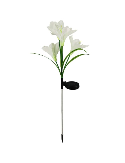 80 CM زهرة مضيئة بالطاقة الشمسية 4 زهرة OPTICAL LILY