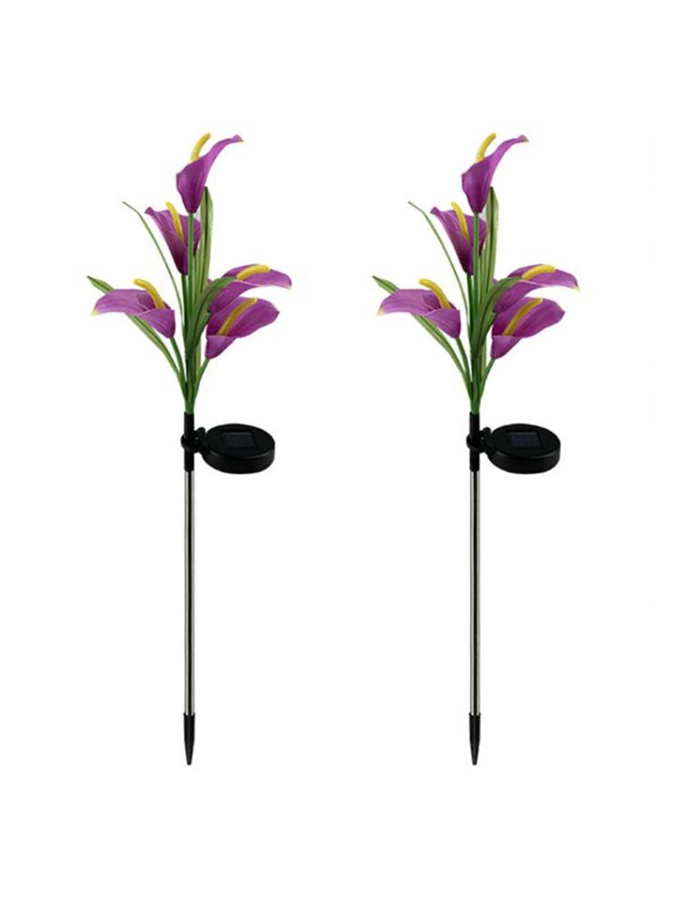 80 CM زهرة مضيئة بالطاقة الشمسية CALLA LILIES
