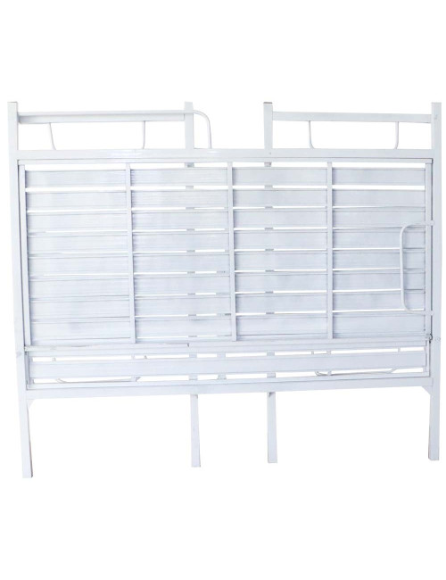 FOLDING DOUBLE BED WHITE