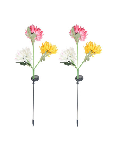 80 CM زهرة مضيئة بالطاقة الشمسية 3 زهرة