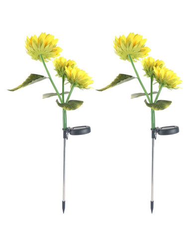 SOLAR THREE SUNFLOWER FLOWER HEIGHT 80 CM