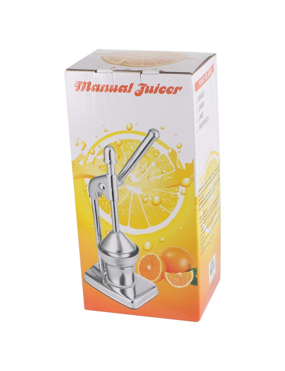 CITRUS FRUIT JUICER MANUAL ALUMINUM ALLOY WITH STAINLESS STEEL GREEN 14X18X36CM 1.6KG